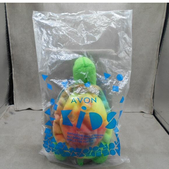 Avon Kids 1999 Shelly the Turtle May Emerald Full of Beans Birthstone Plush - Picture 2 of 4